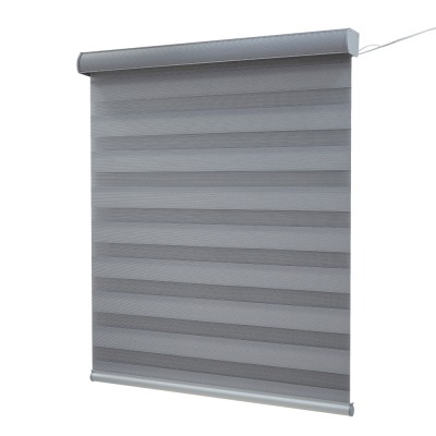 Electric remote control  blackout motorized zebra roller blinds