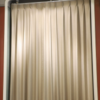 Professional Custom Made Fire-proof 100% Blackout Fabric Window Drapery Factory Curtain For Hotels Rooms